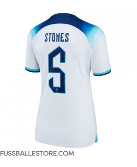 Günstige England John Stones #5 Heimtrikot Damen WM 2022 Kurzarm